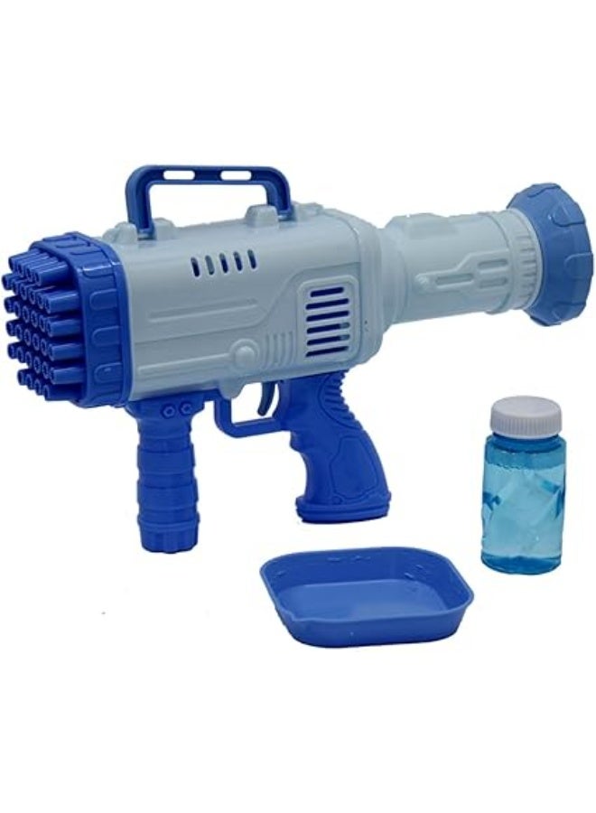 مسدس فقاعات، آلة فقاعات للأطفال، مسدس فقاعات صواريخ بـ32 فتحة للأطفال الصغار، منفاخ فقاعات مع أضواء ملونة، هدية لحفلات أعياد الميلاد، لعبة قاذف الفقاعات الصيفي والأنشطة الخارجية للأطفال - Image 4